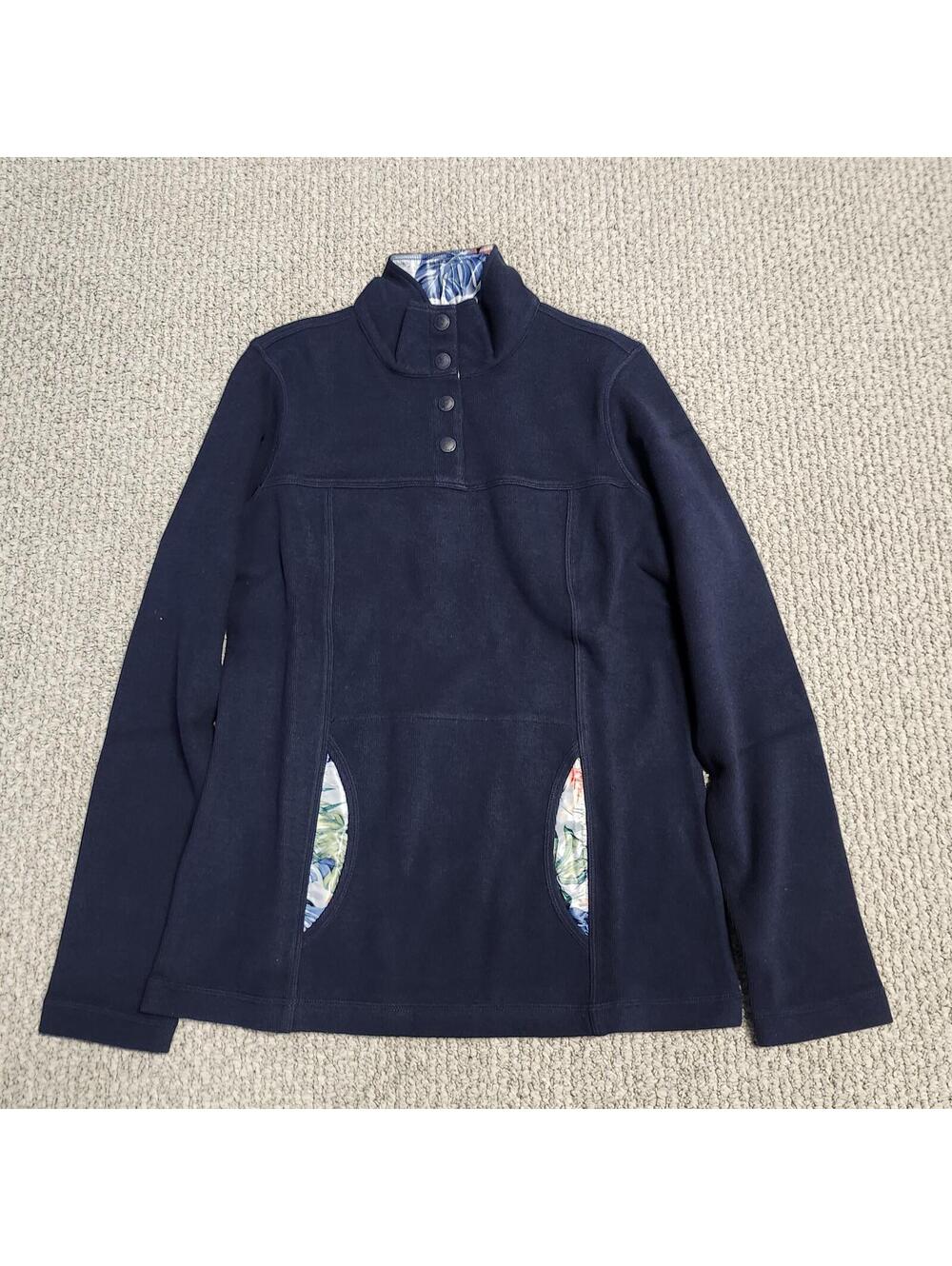 Tommy Bahama Aruba Sweatshirt Women's Navy Blue Pullover XS